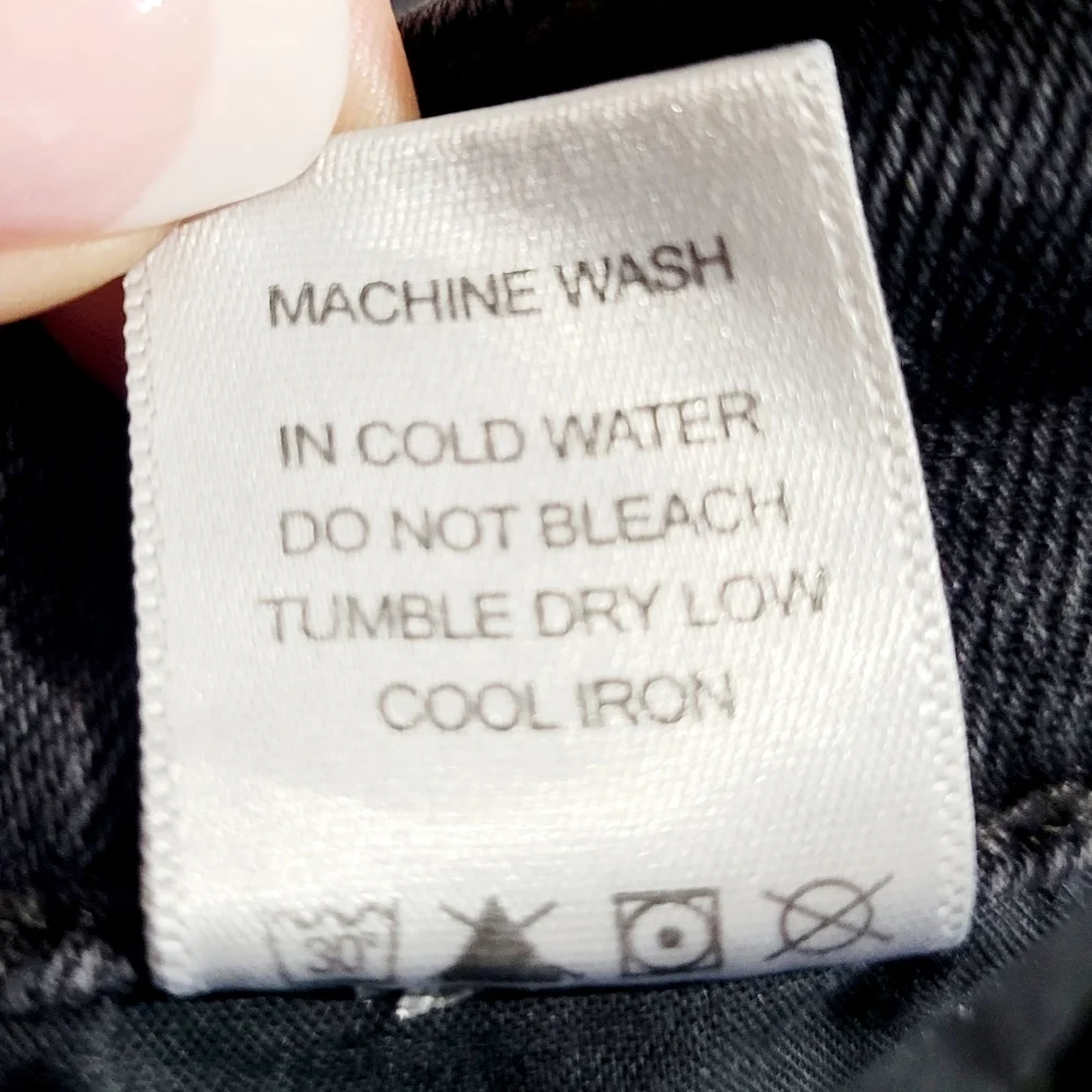 Judy Blue Skinny Fit Jeans Size 9/29 Black Distressed Red Plaid Patches Stretch - Picture 12 of 12